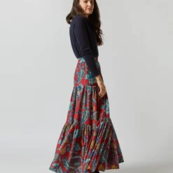 Big Skirt In Sicomore Red Silk Voile 12 Big Skirt In Sicomore Red Silk Voile -Garbiera Sales Store S72352 1552