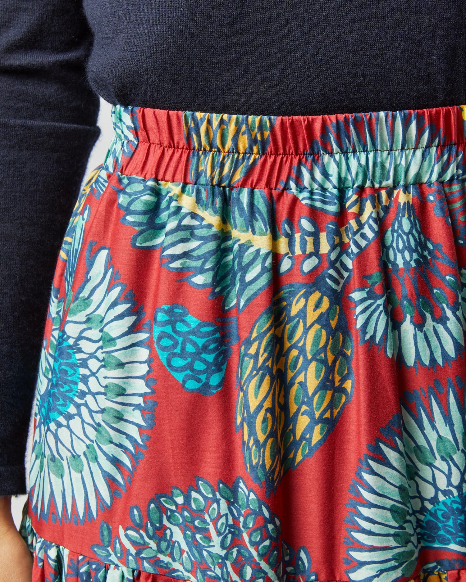 Big Skirt In Sicomore Red Silk Voile 8 Big Skirt In Sicomore Red Silk Voile - Image 6