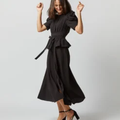 ULLA JOHNSON Marion Dress In Noir -Garbiera Sales Store S72361 2290