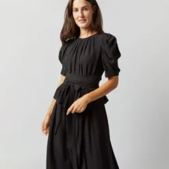 ULLA JOHNSON Marion Dress In Noir -Garbiera Sales Store S72361 2304
