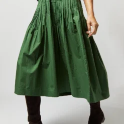 ULLA JOHNSON Florence Dress In Juniper 15 ULLA JOHNSON Florence Dress In Juniper -Garbiera Sales Store S72362 1236