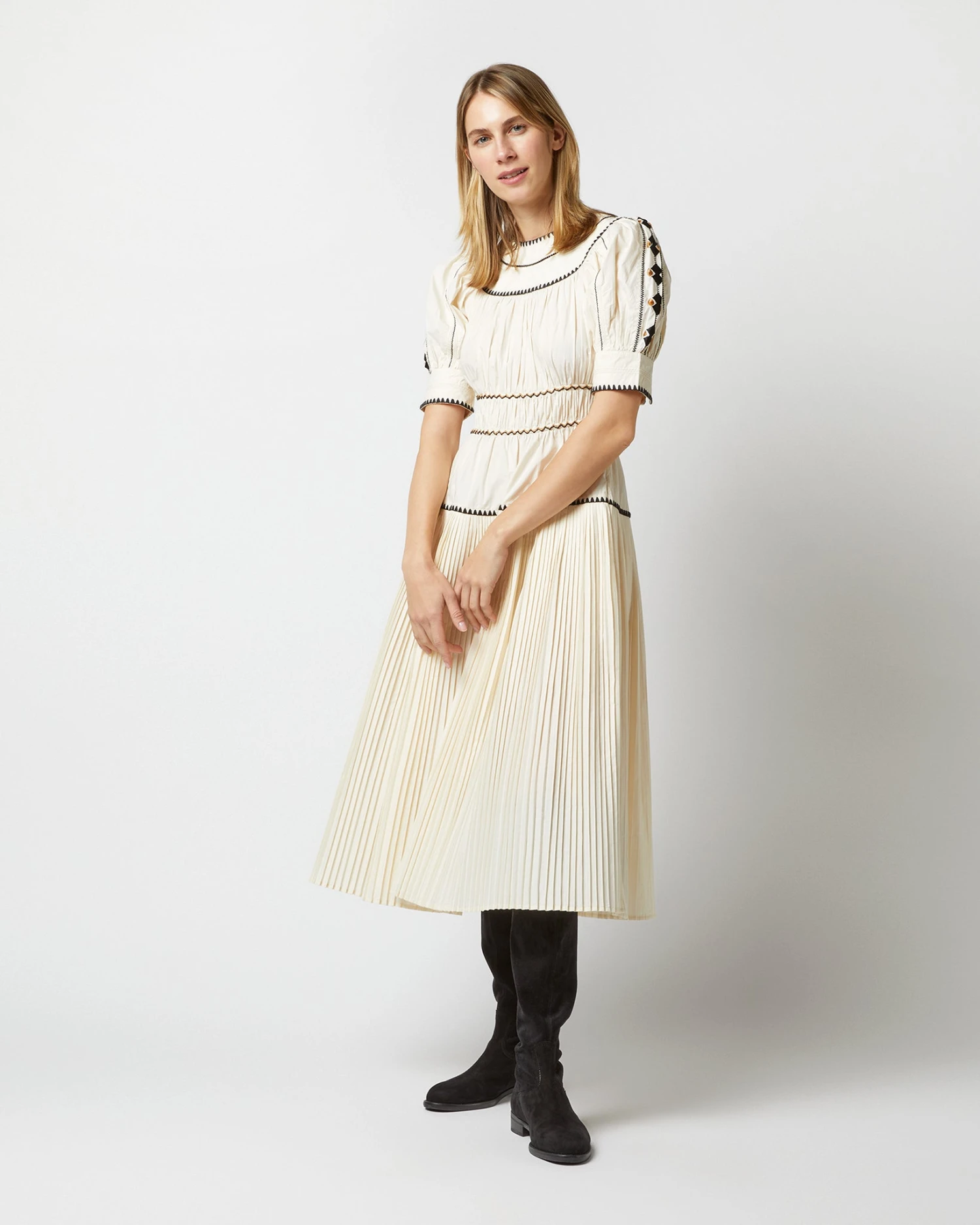 ULLA JOHNSON Harriet Dress In Ivory 3 ULLA JOHNSON Harriet Dress In Ivory