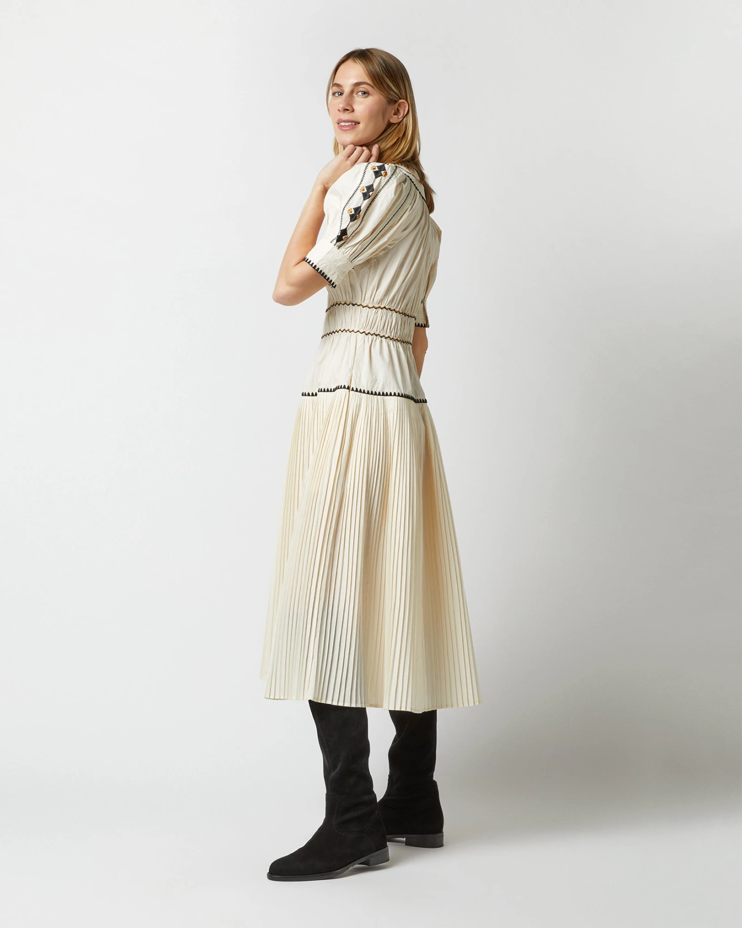 ULLA JOHNSON Harriet Dress In Ivory 5 ULLA JOHNSON Harriet Dress In Ivory - Image 3