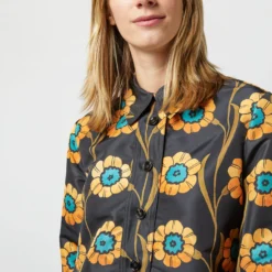 Short Artemis Dress In Daisychain Black Faille 10 Short Artemis Dress In Daisychain Black Faille -Garbiera Sales Store S72957 365